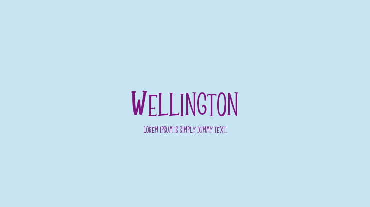Wellington Font