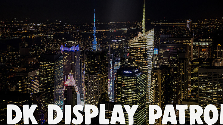 DK Display Patrol Font