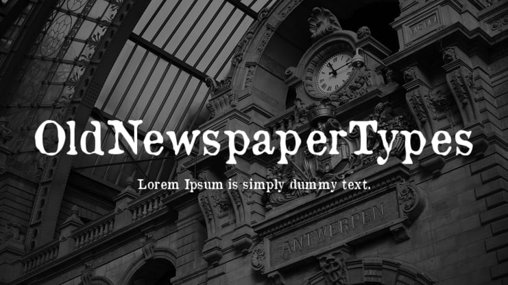 OldNewspaperTypes Font