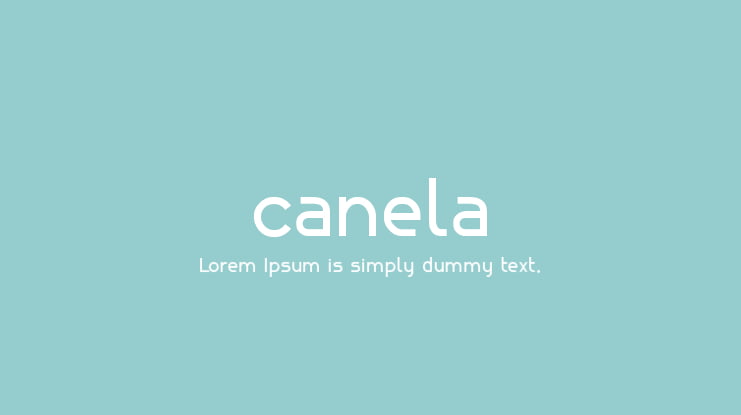 canela Font Family