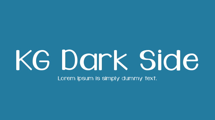 KG Dark Side Font
