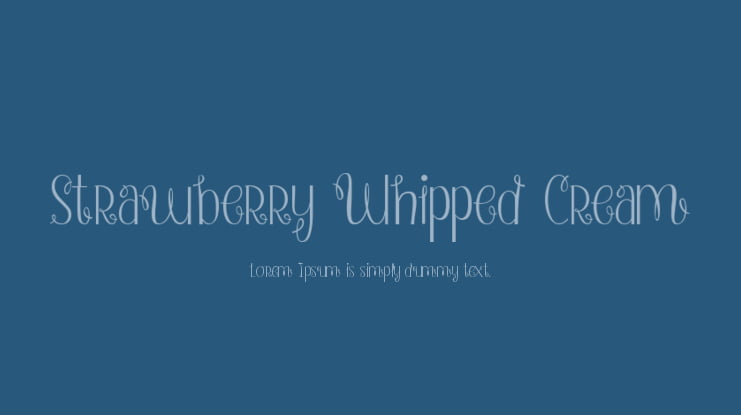Strawberry Whipped Cream Font
