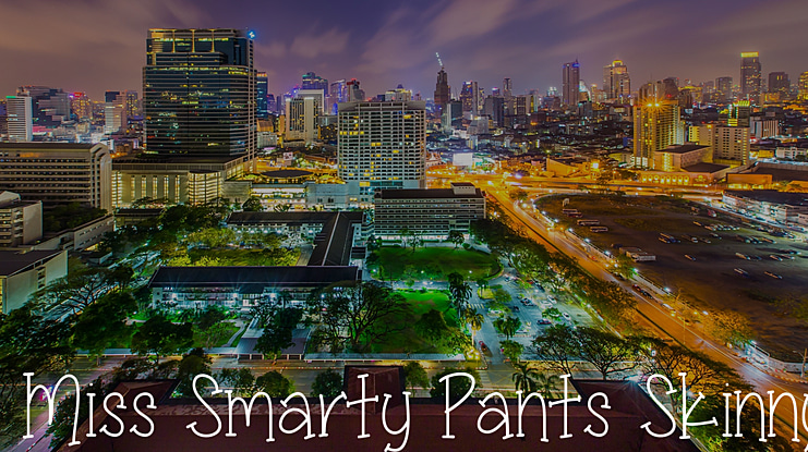 Miss Smarty Pants Skinny Font Family