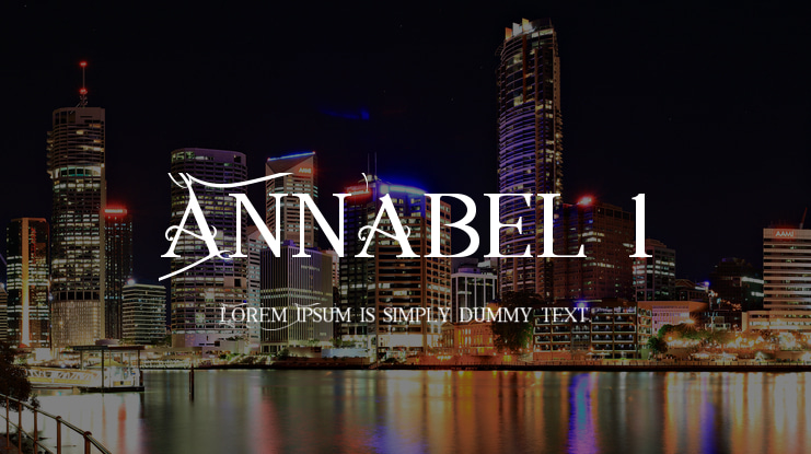 Annabel 1 Font Family