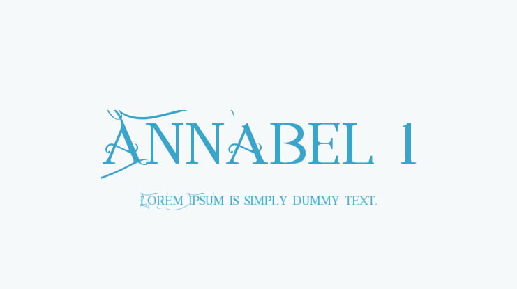 Annabel 1 Font Family
