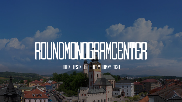 Round_Monogram_Center Font Family