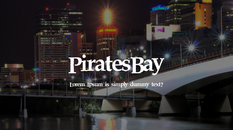 PiratesBay Font