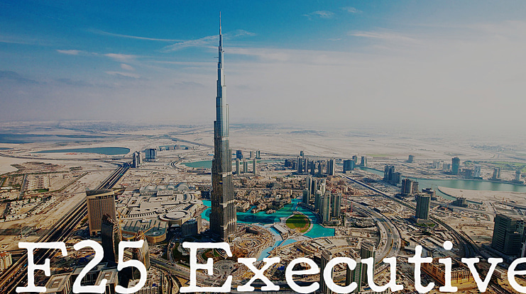 F25 Executive Font