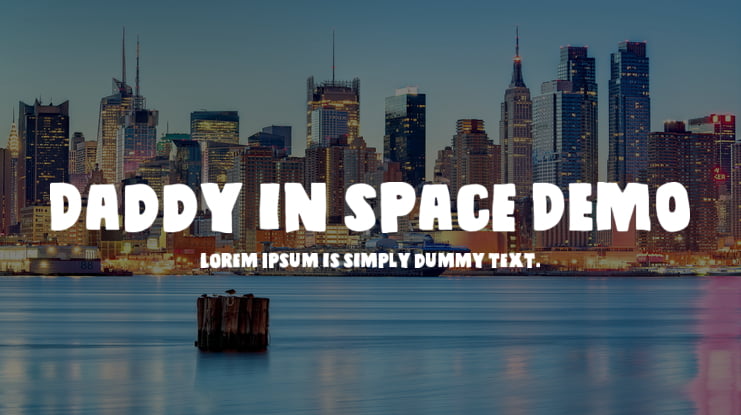 Daddy in space DEMO Font