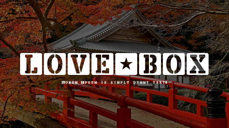 LOVE-BOX Font