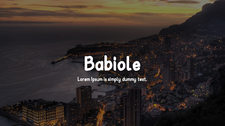 Babiole Font Family
