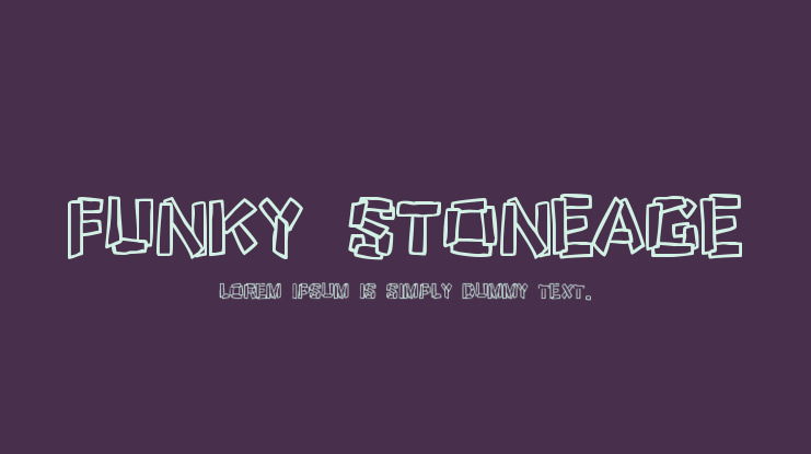 Funky Stoneage Font