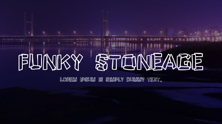 Funky Stoneage Font