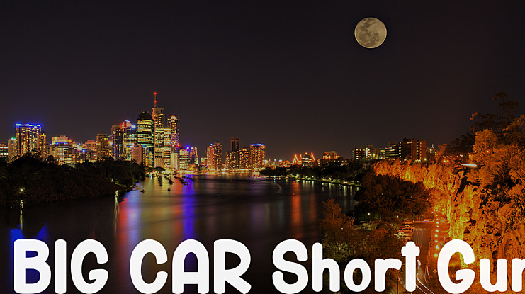 BIG CAR Short Gun Font