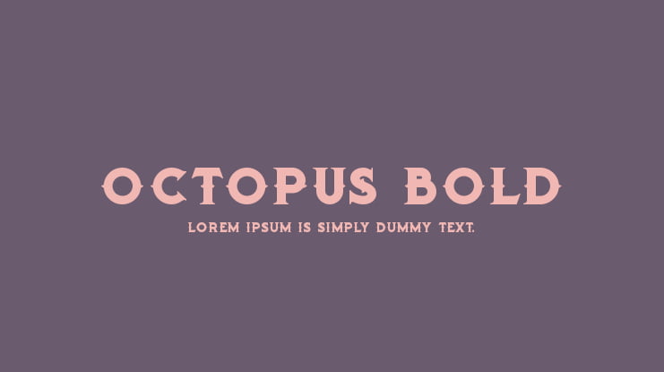 Octopus Bold Font Family