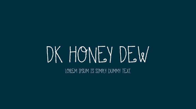 DK Honey Dew Font