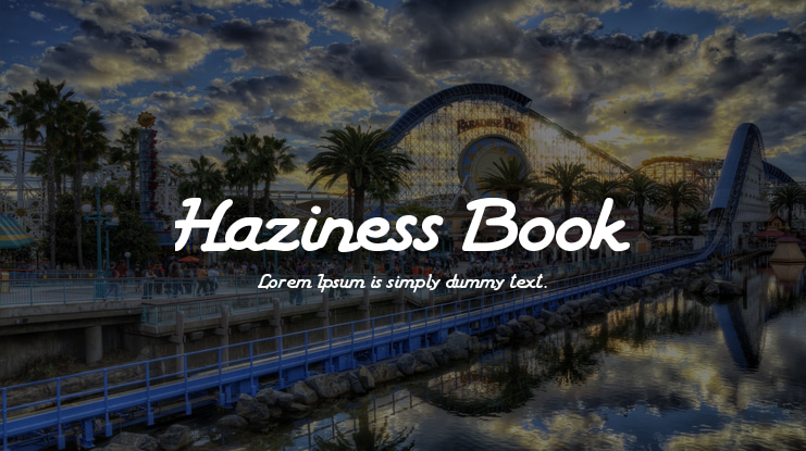 Haziness Book Font Family