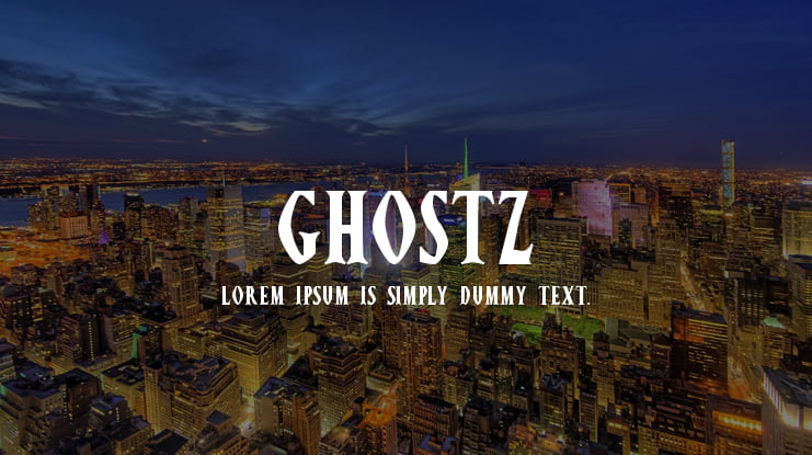 Ghostz Font Family