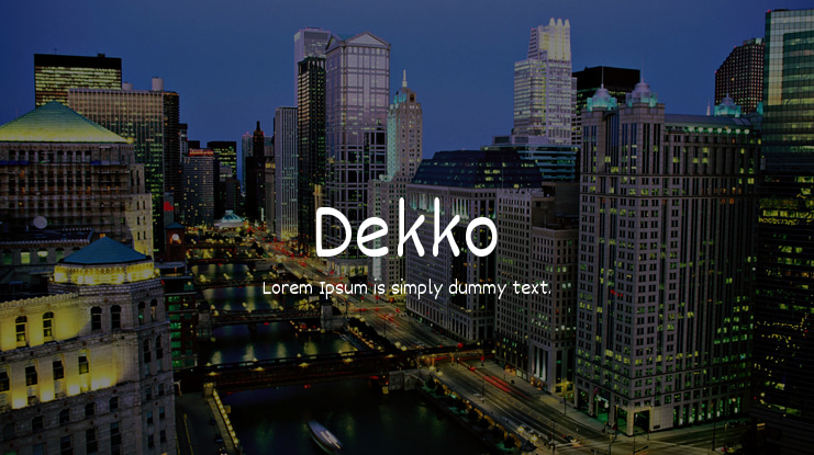 Dekko Font