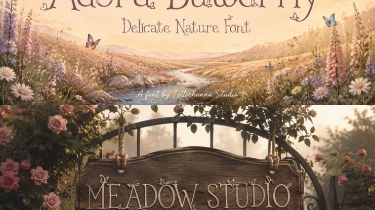 Adora Butterfly Personal Use Font