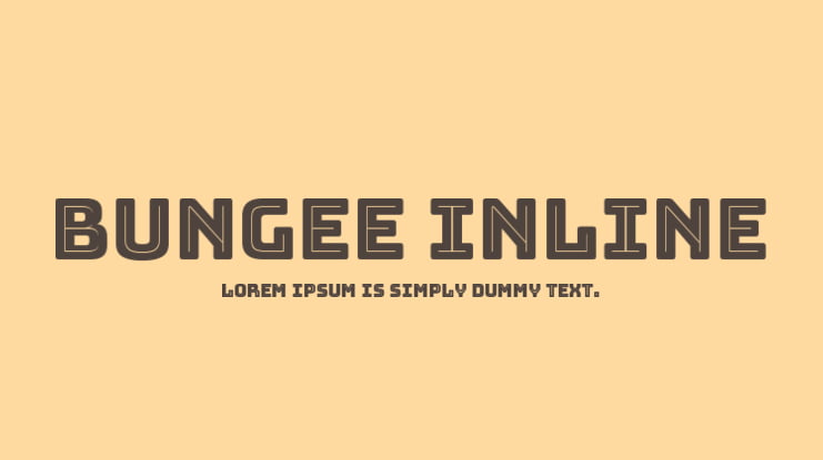 Bungee Inline Font