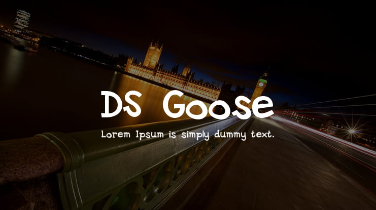 DS Goose Font