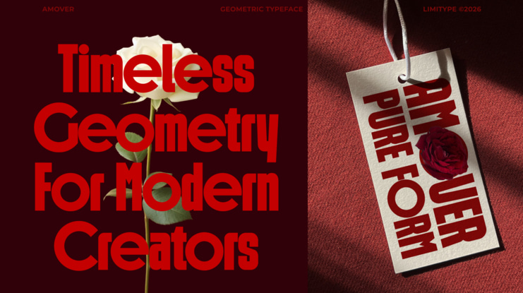 Amover Bold Geometric Font
