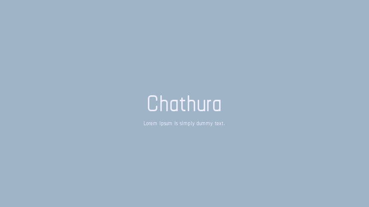Chathura Font Family