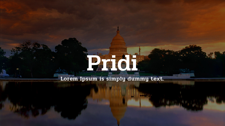 Pridi Font Family