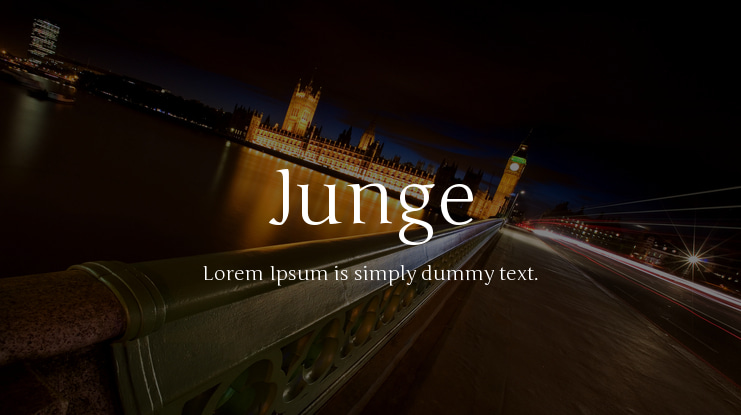 Junge Font