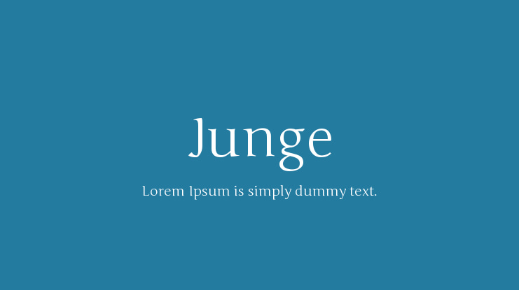 Junge Font