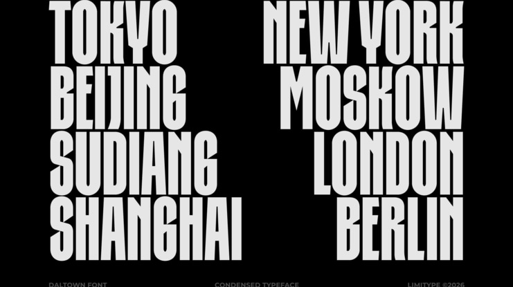 Daltown Bold Condensed Font