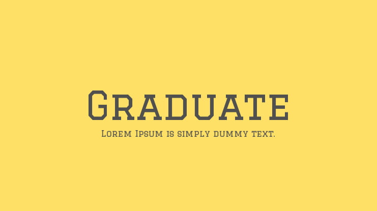 Graduate Font