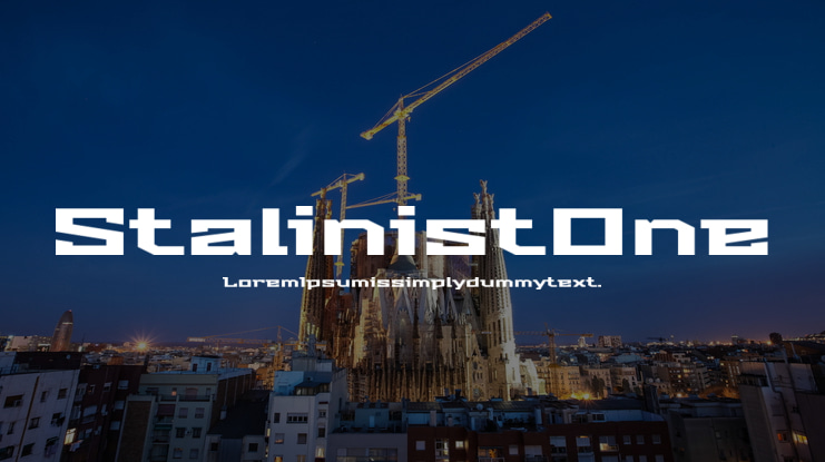 Stalinist One Font Family