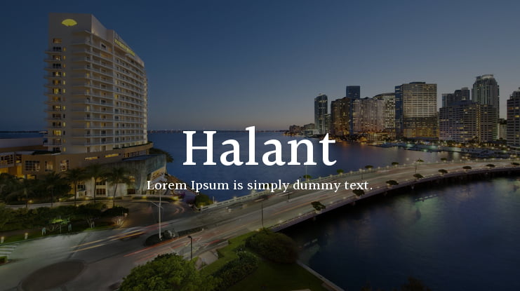 Halant Font Family