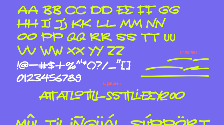 Glory Messup Font