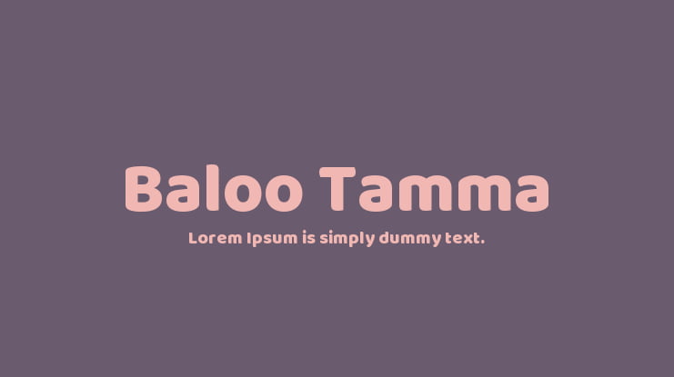 Baloo Tamma Font