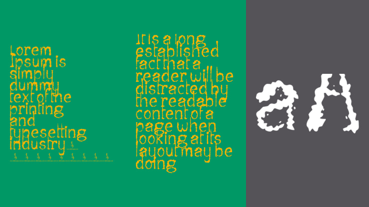 Printed Vintage Font