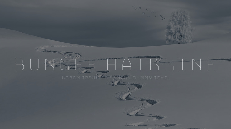 Bungee Hairline Font