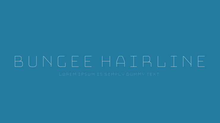 Bungee Hairline Font