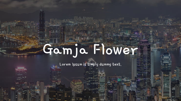 Gamja Flower Font