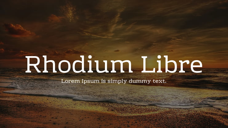 Rhodium Libre Font