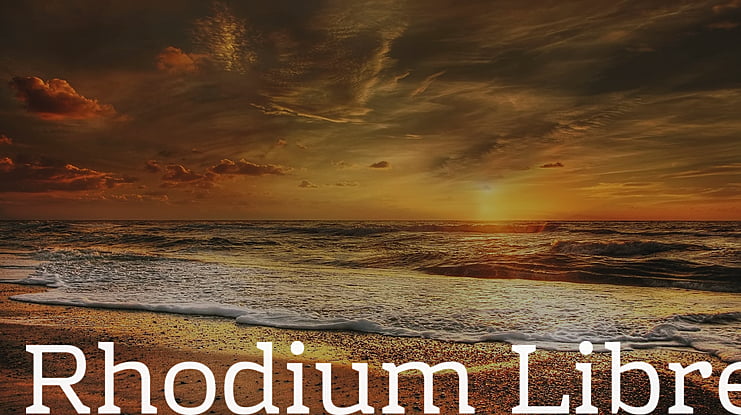 Rhodium Libre Font