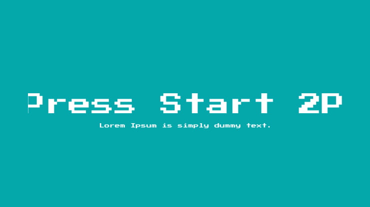 Press Start 2P Font