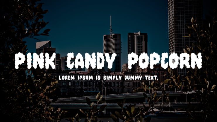 Pink Candy Popcorn Font Family