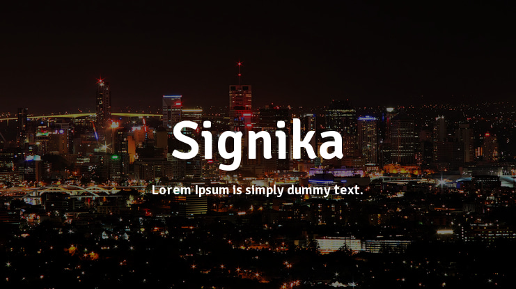 Signika Font Family