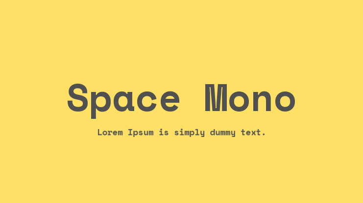 Space Mono Font Family