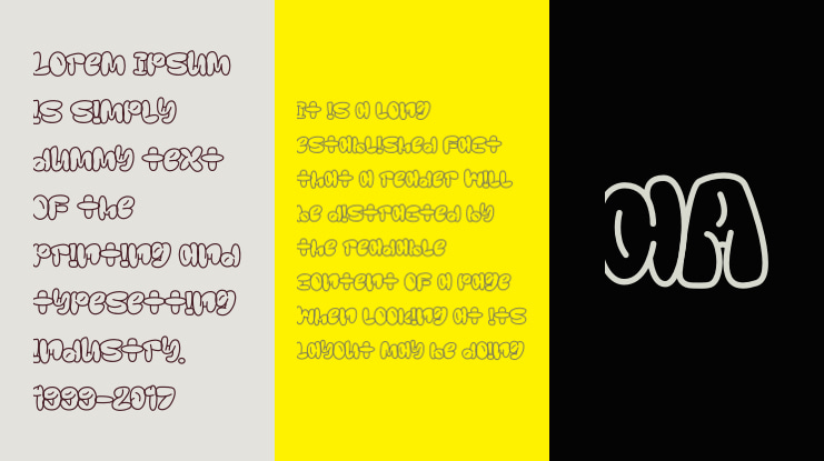 Gloomist Outline Font