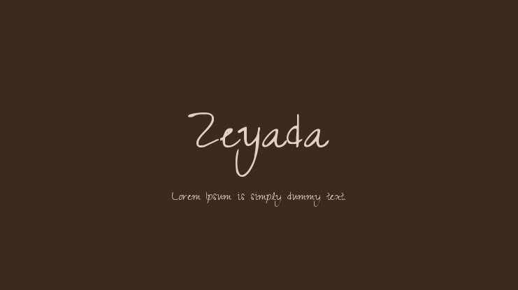 Zeyada Font