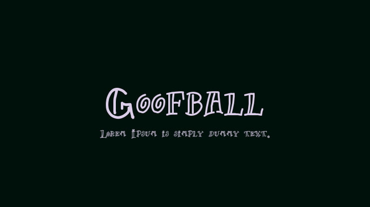 Goofball Font